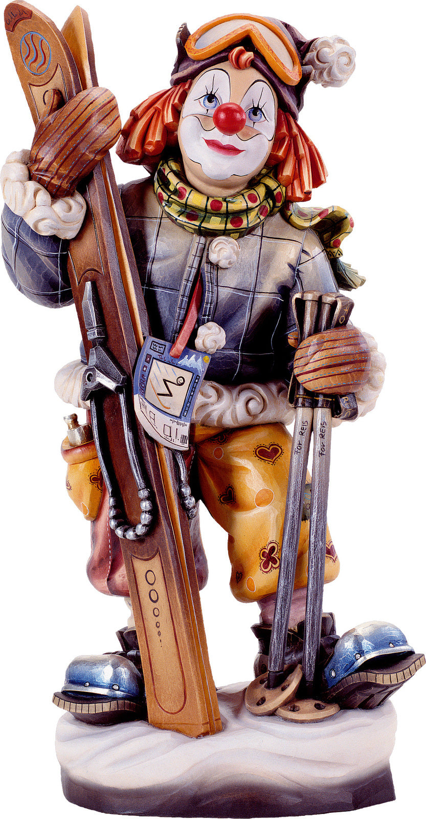 Clown Skifahrer