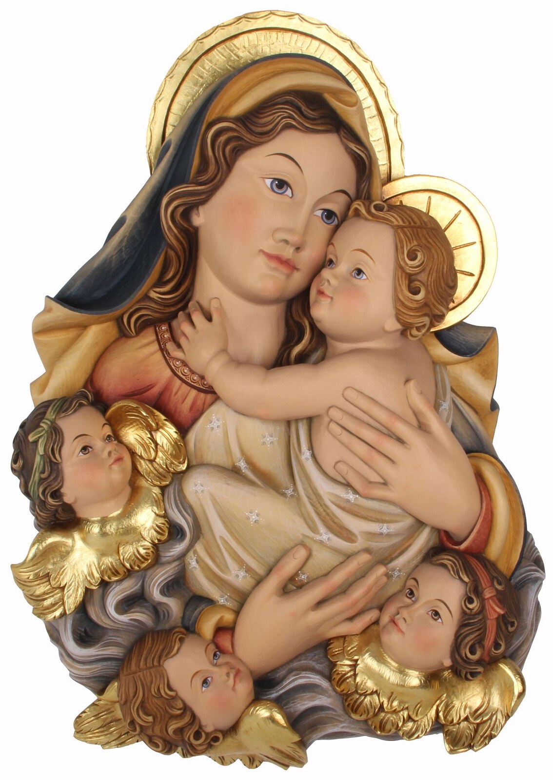 Madonna Brustbild mit Engel