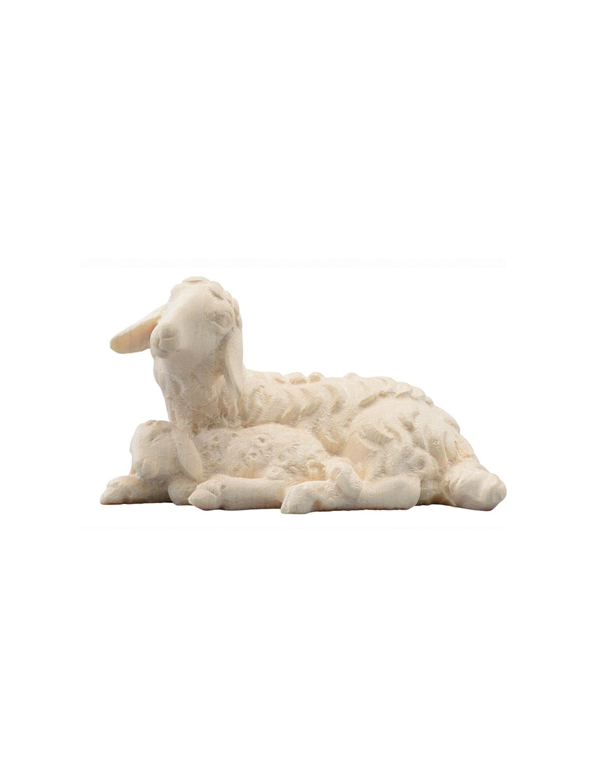 IN Schaf liegend mit Lamm schlafend