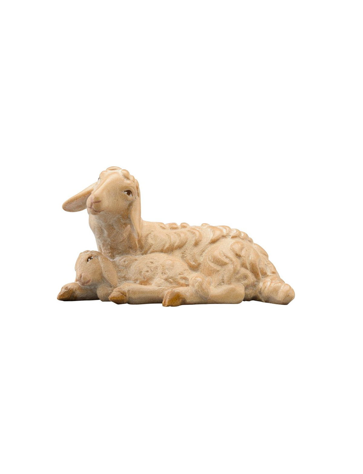 IN Schaf liegend mit Lamm schlafend