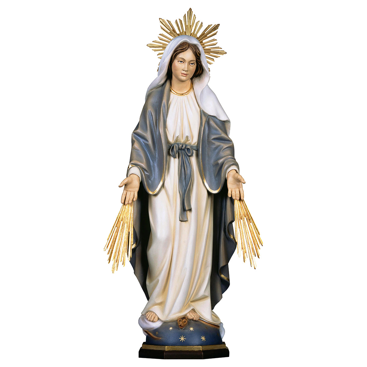 Madonna Wundertätige mit Strahlen und Schein