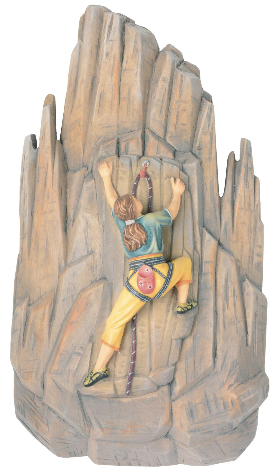Kletterin mit Berg