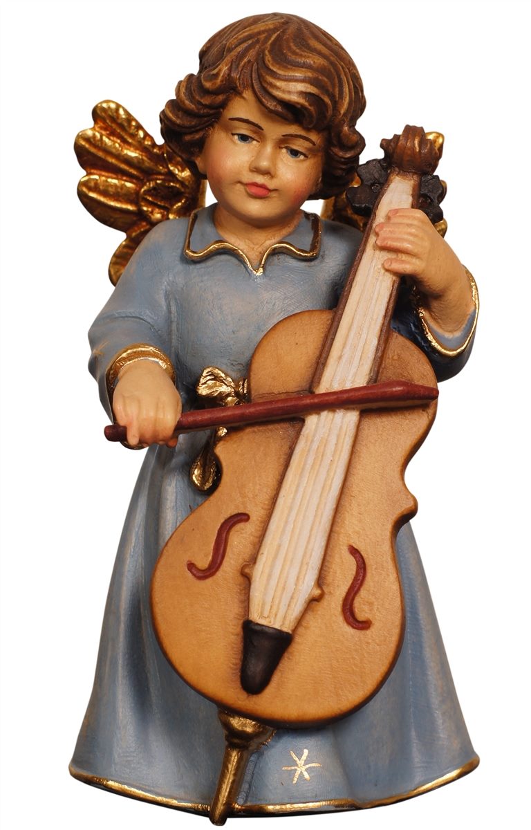 Glockenengel stehend Bassgeige