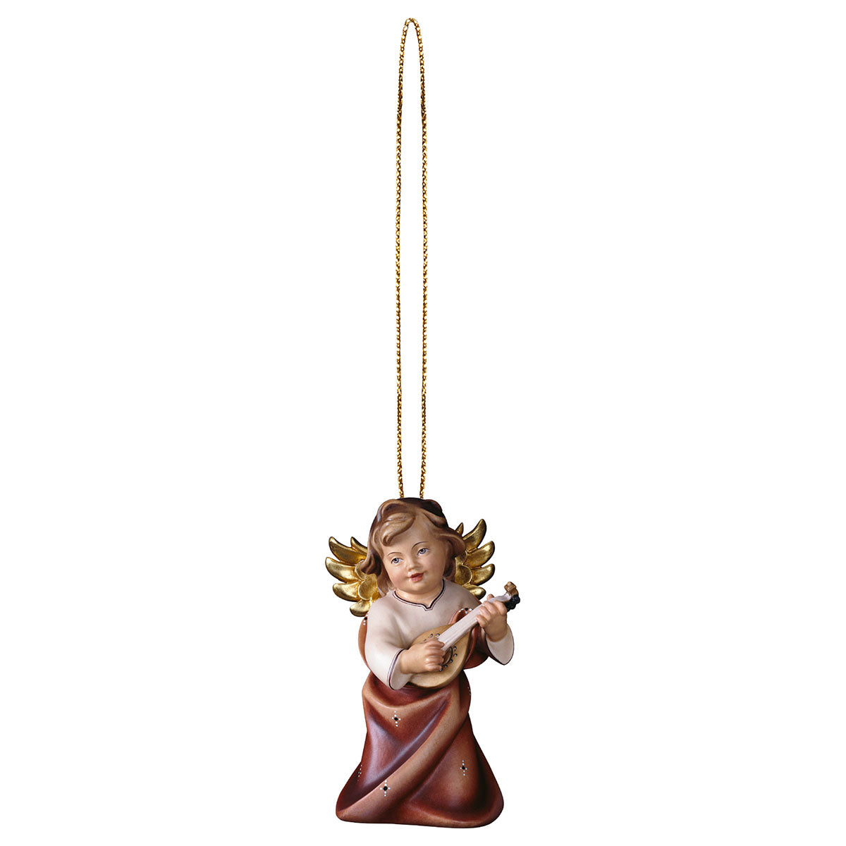 Herzengel mit Laute mit Goldfaden