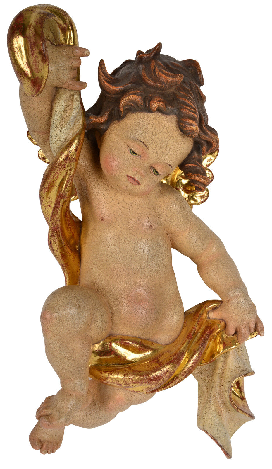 Putte mit Tuch links