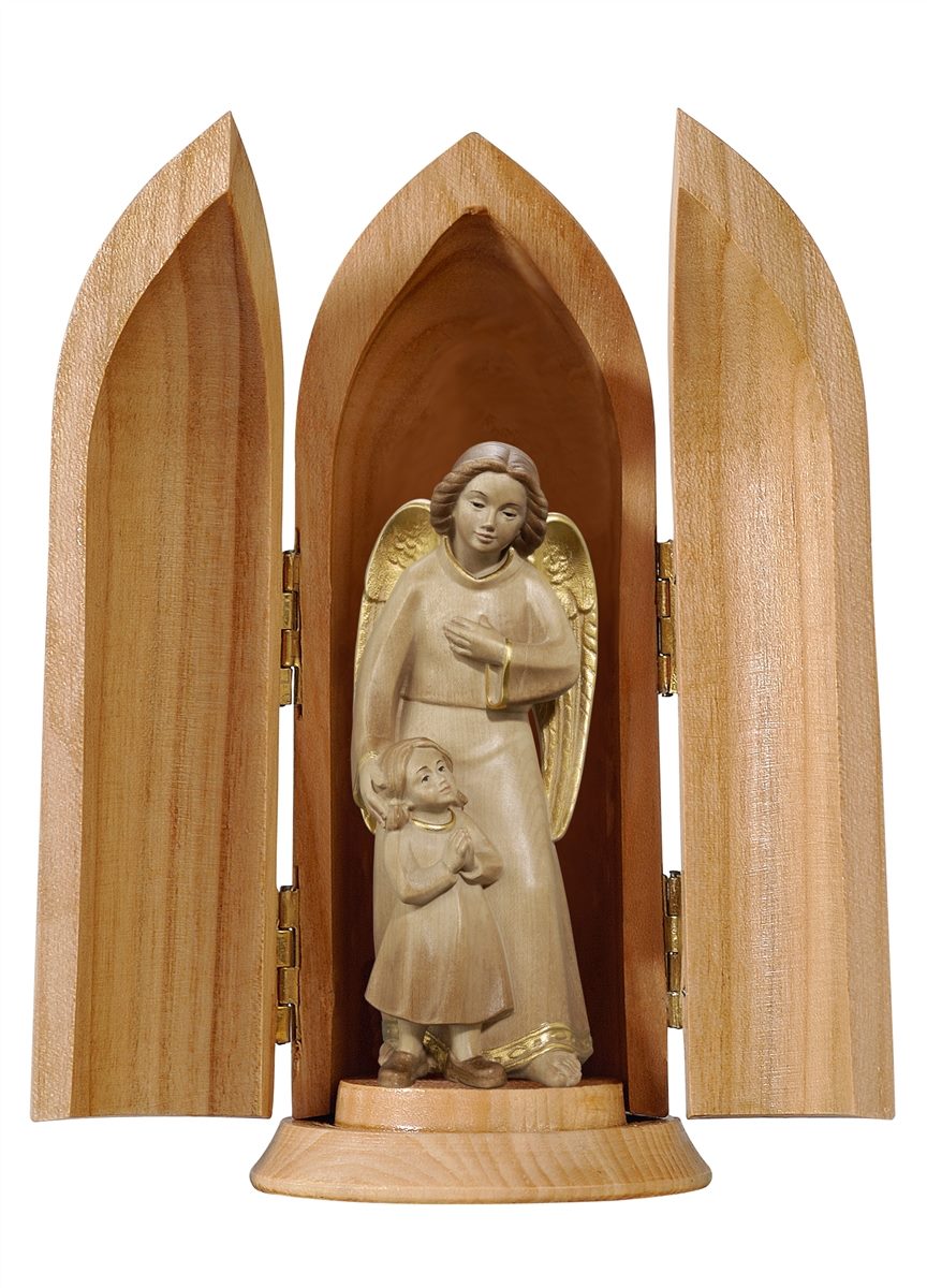 Schutzengel mit Mädchen - modern in Nische