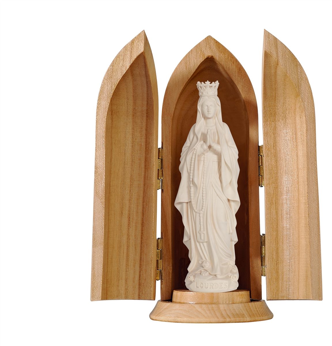 Madonna Lourdes mit Krone in Nische