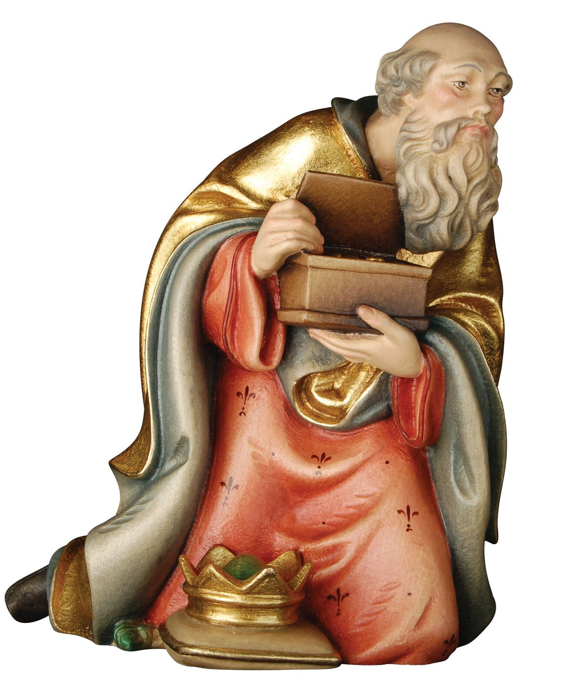 König knieend