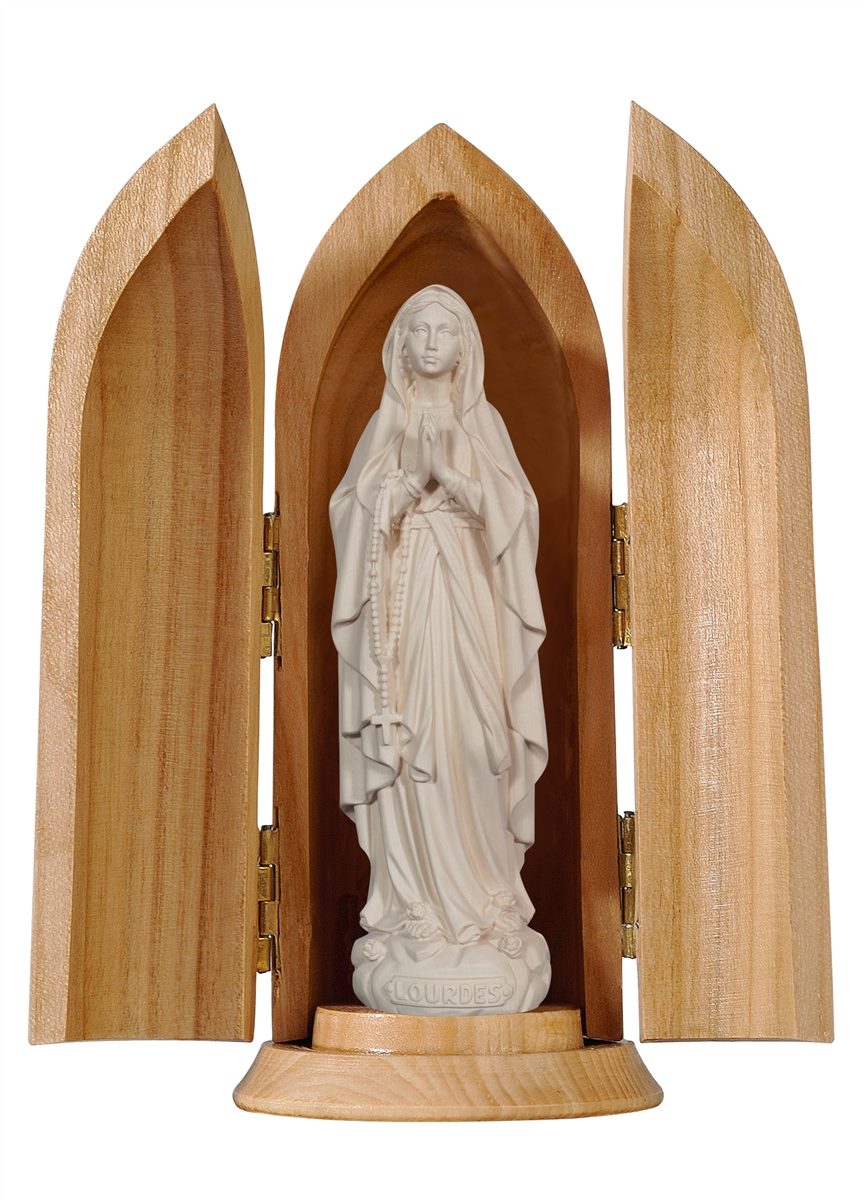 Madonna Lourdes neu in Nische