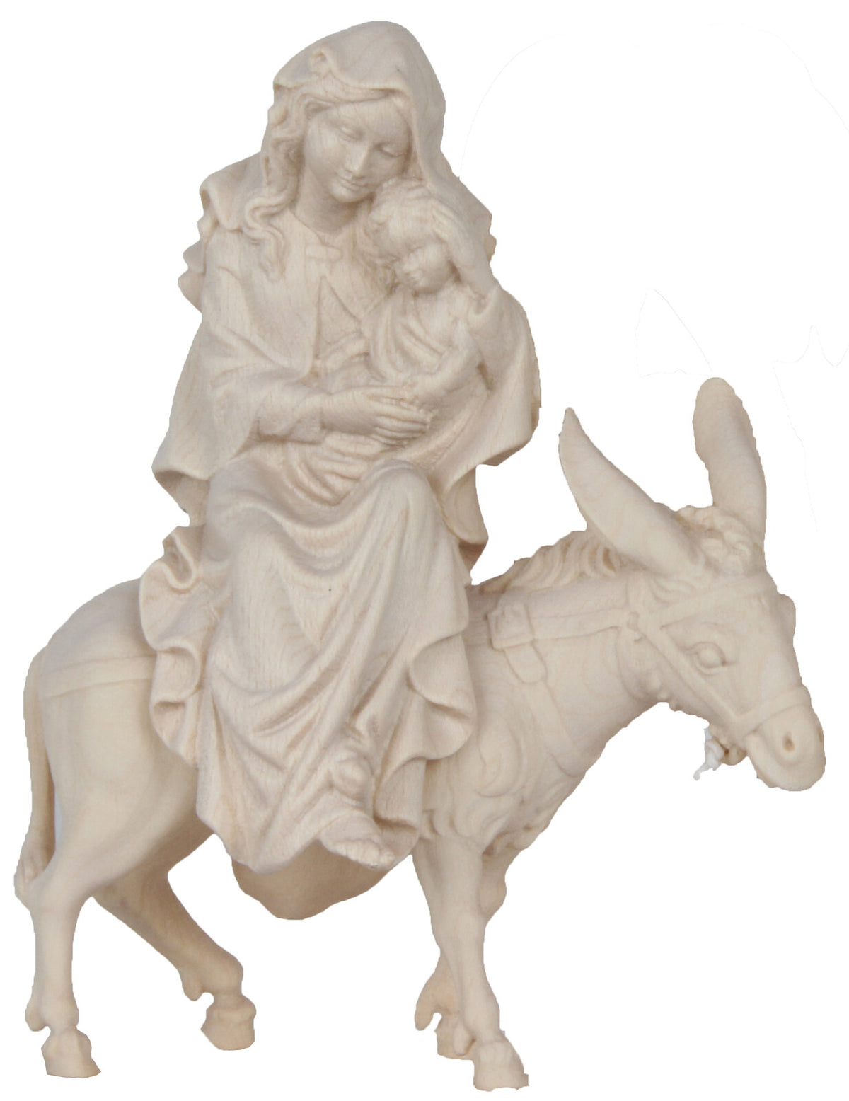Maria sitzend mit Kind auf Esel (Flucht n Ägypten)