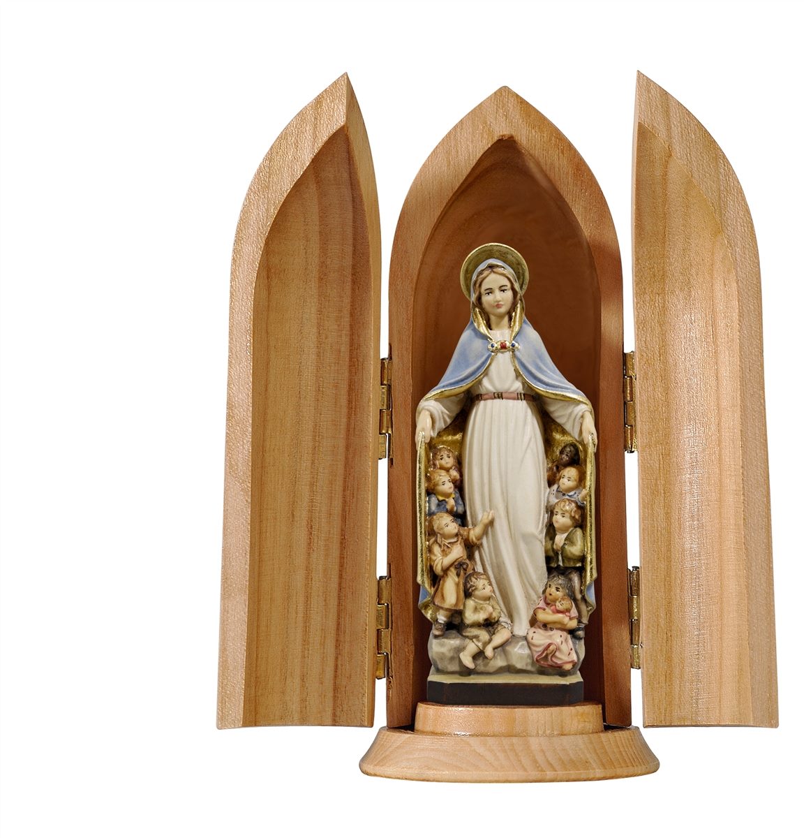 Schutzmantelmadonna in Nische