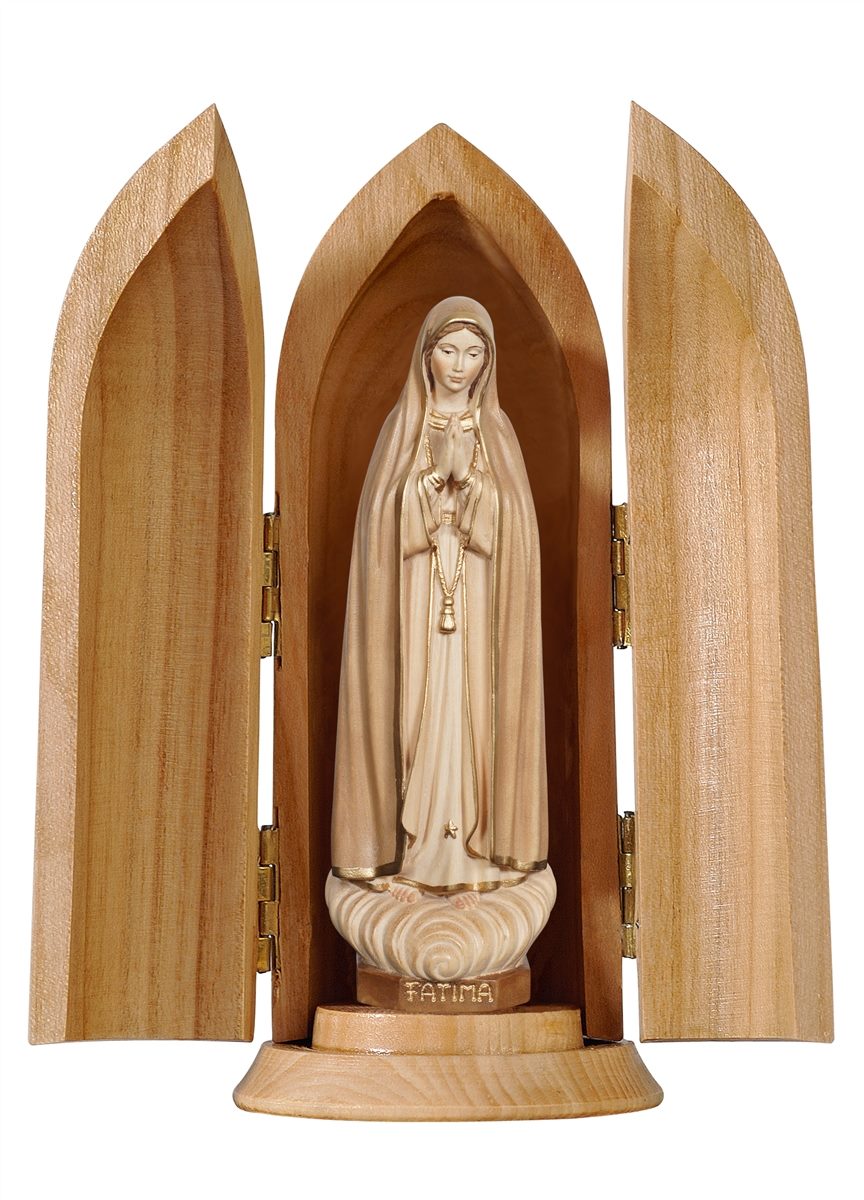 Madonna Fátima Capelinha in Nische