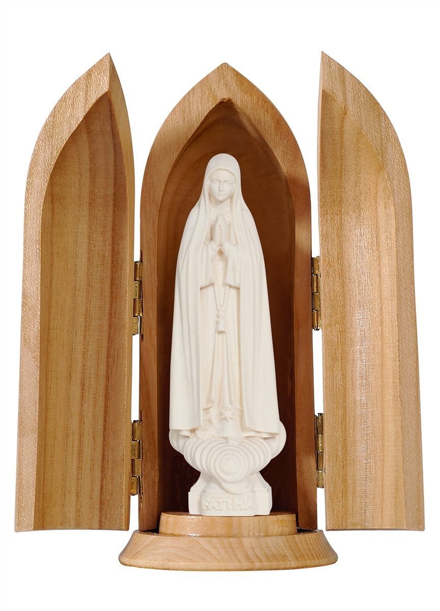 Madonna de Fátima in Nische