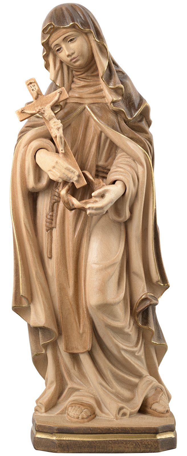 Hl. Rita mit Christuskreuz und Dornenkranz