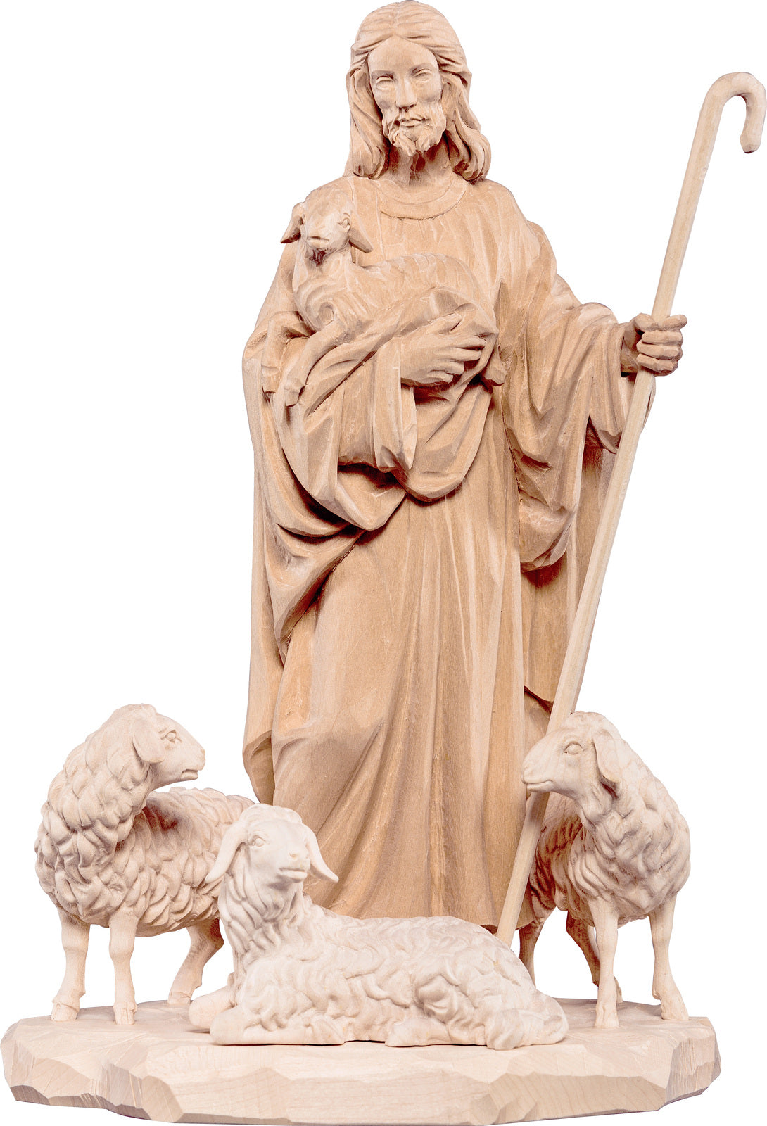 Jesus der gute Hirte mit Schafe