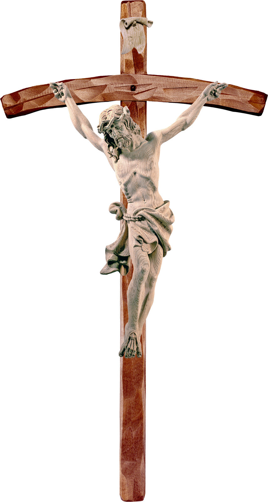 Alpenchristus Eiche mit gebogenem Kreuz
