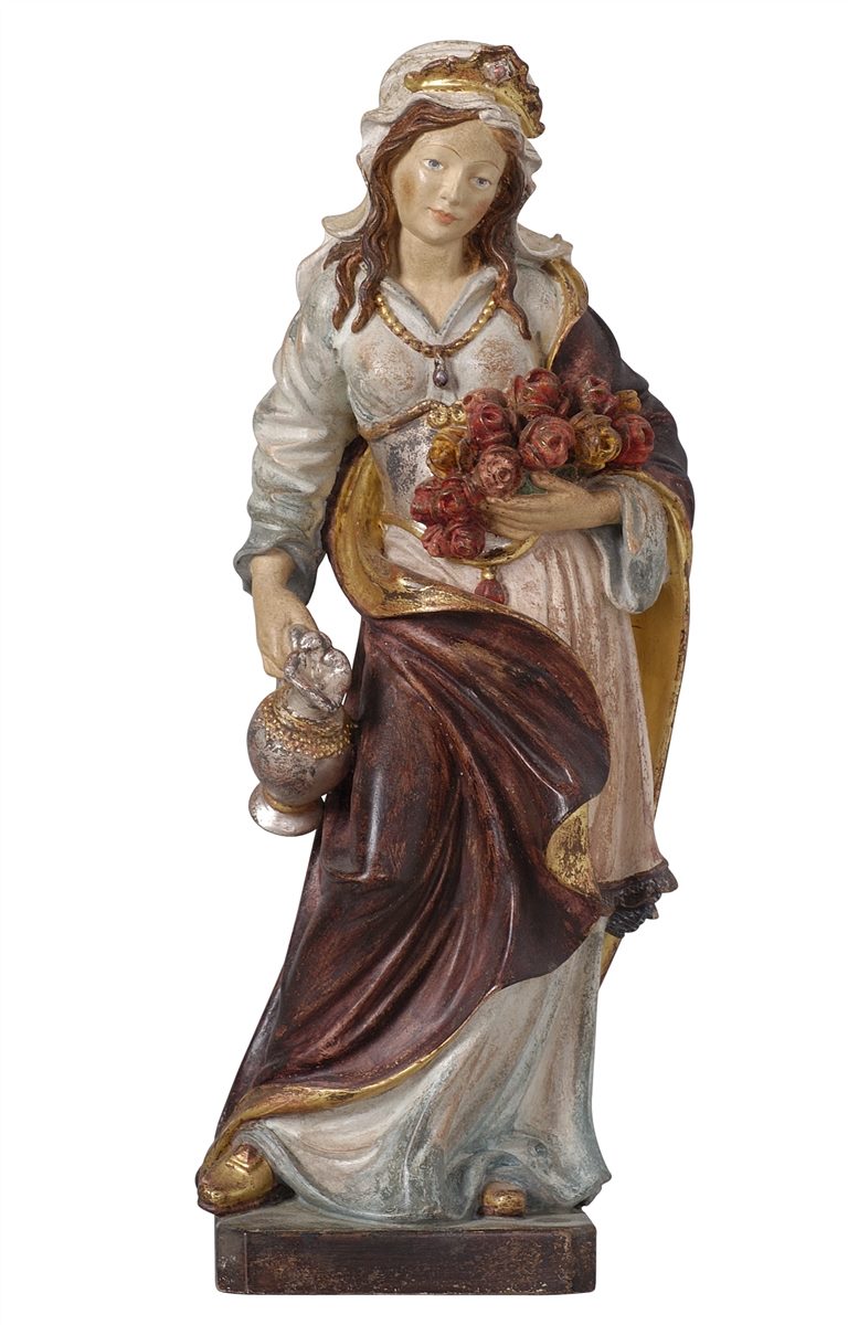 Hl. Elisabeth mit Rosen und Krug