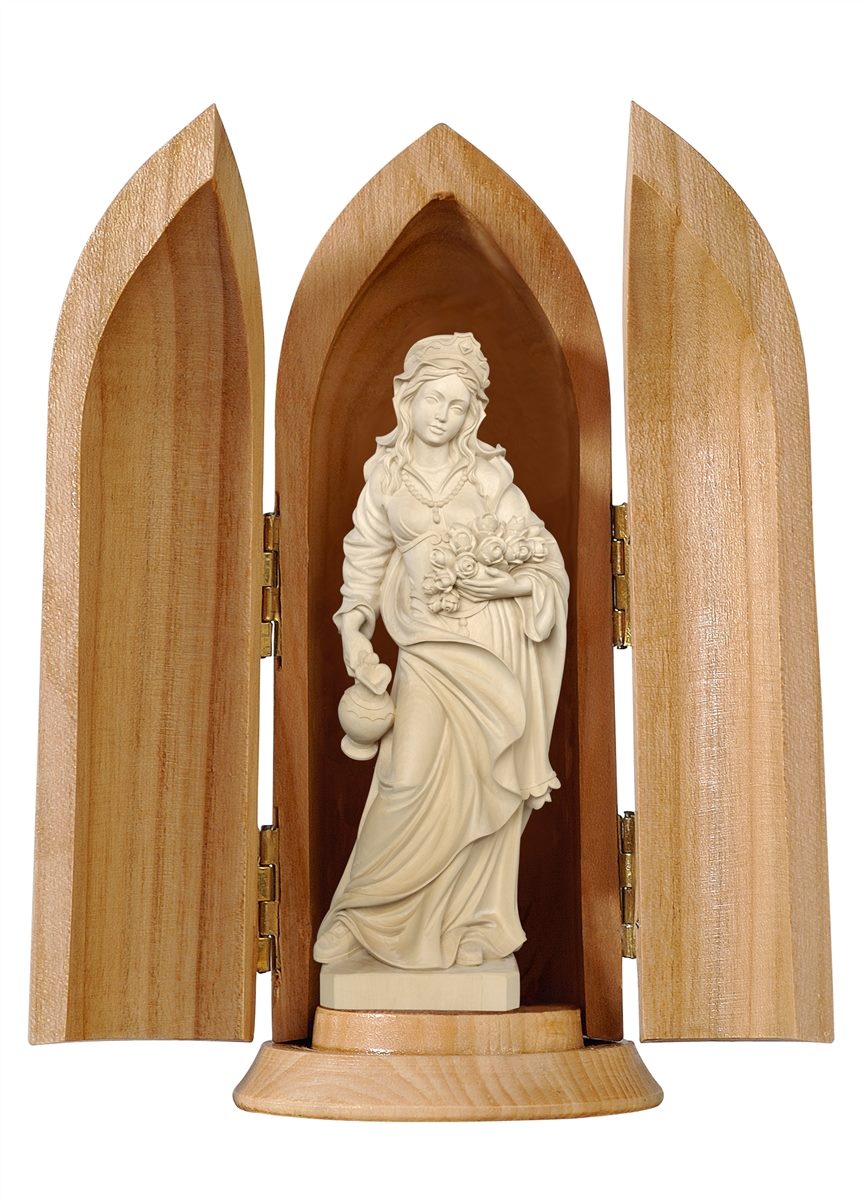 Hl. Elisabeth Rosen+Krug in Nische