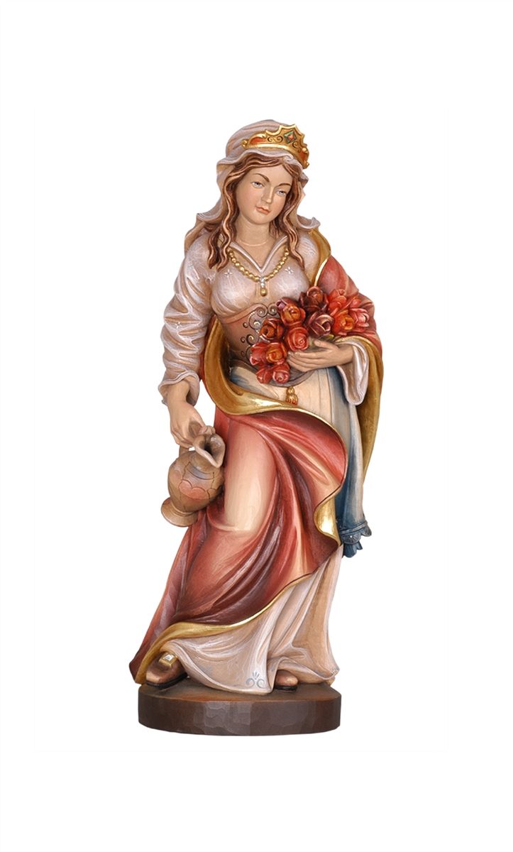 Hl. Elisabeth mit Rosen und Krug