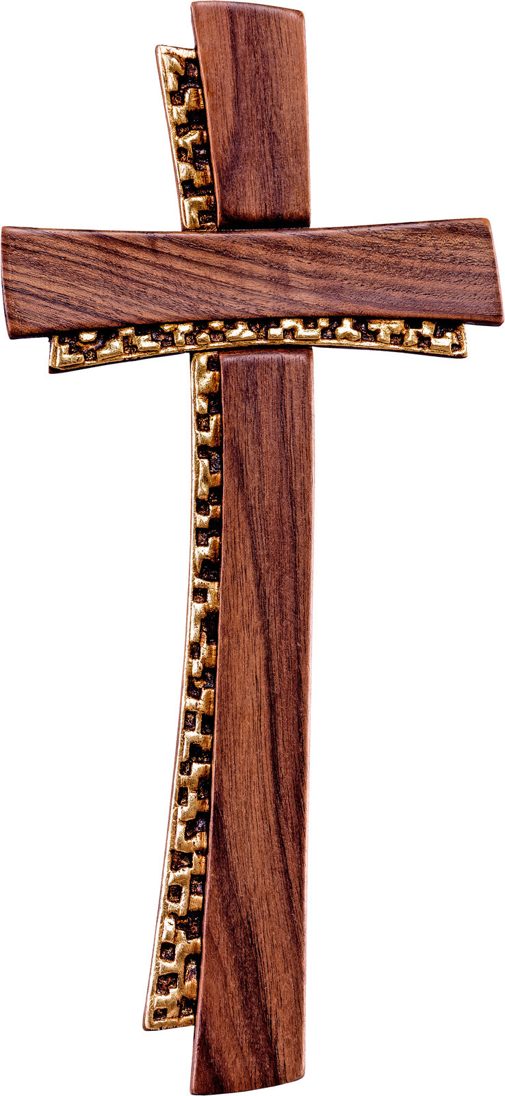 Decokreuz Nuss
