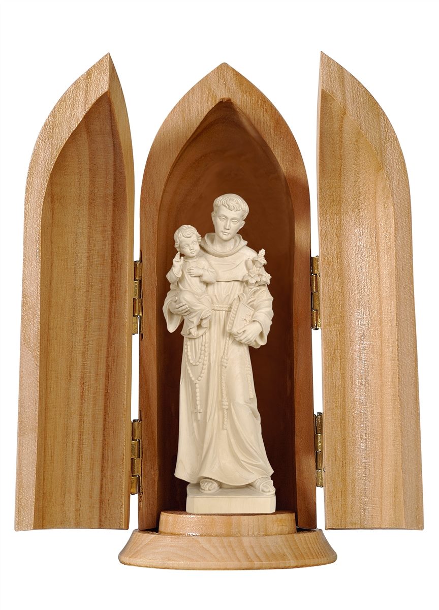 Hl. Antonius mit Kind in Nische