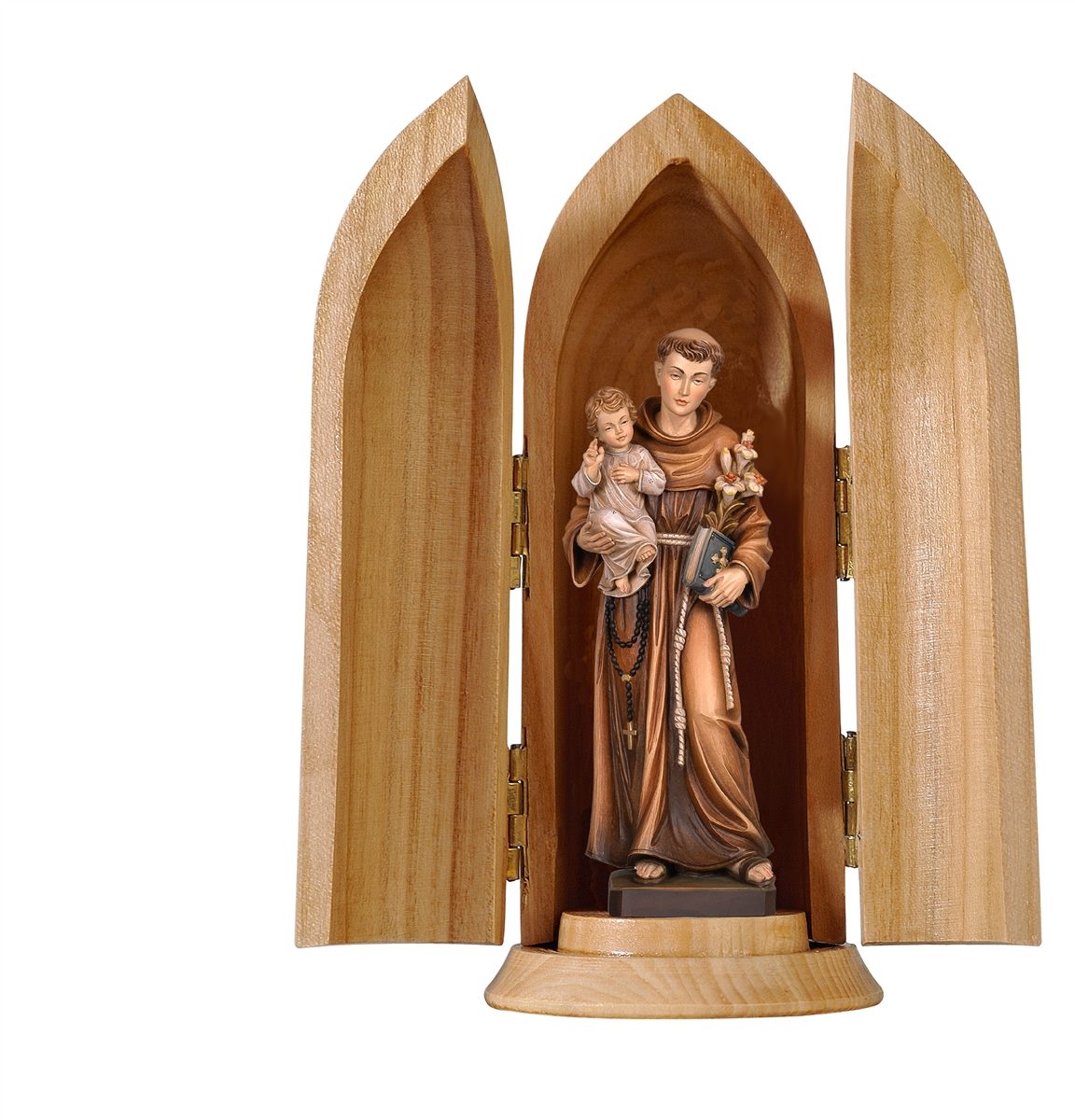 Hl. Antonius mit Kind in Nische