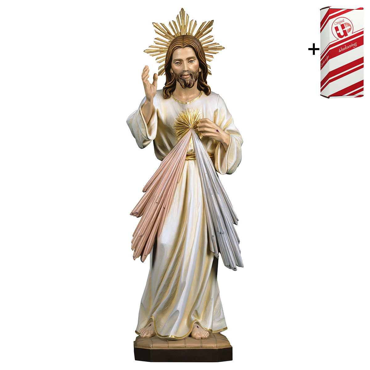 Jesus Barmherzig mit Schein + Geschenkbox