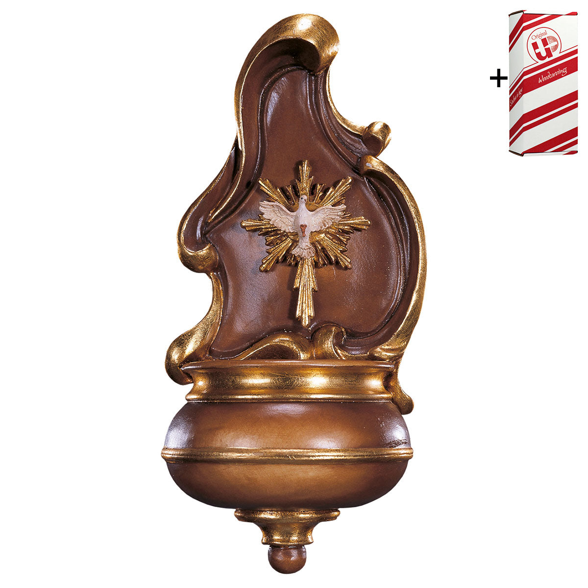 Weihwasserkessel mit Heiliger Geist + Geschenkbox