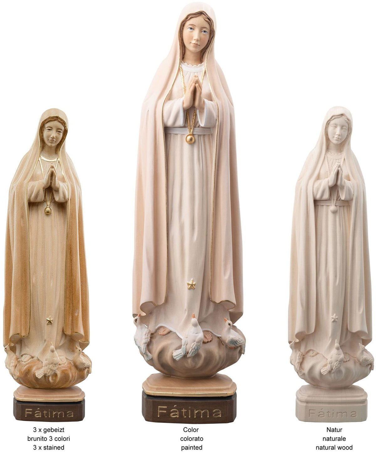 Madonna Fatima mit Friedenstauben