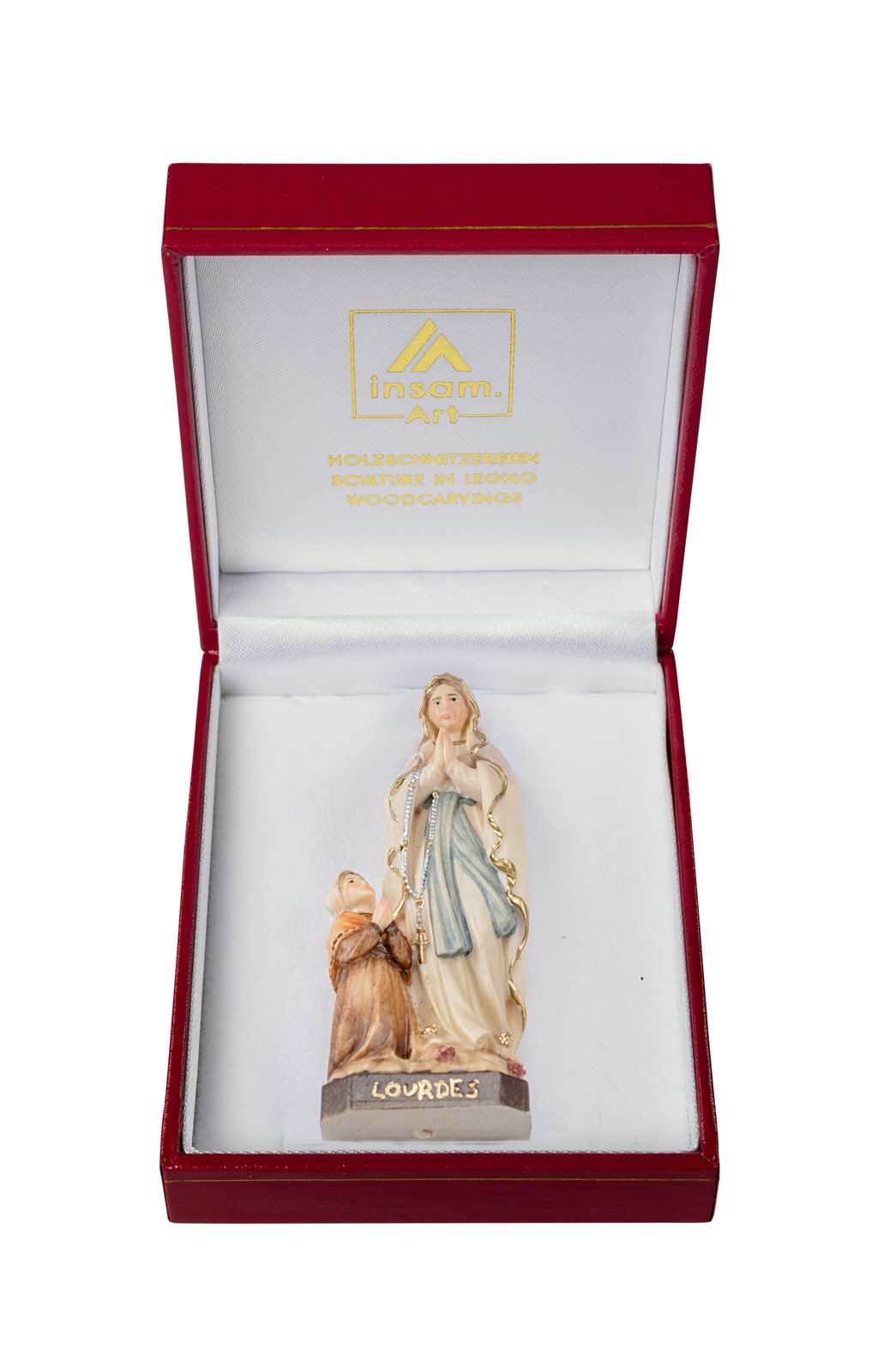 Etui mit Madonna Lourdes mit Bernardette