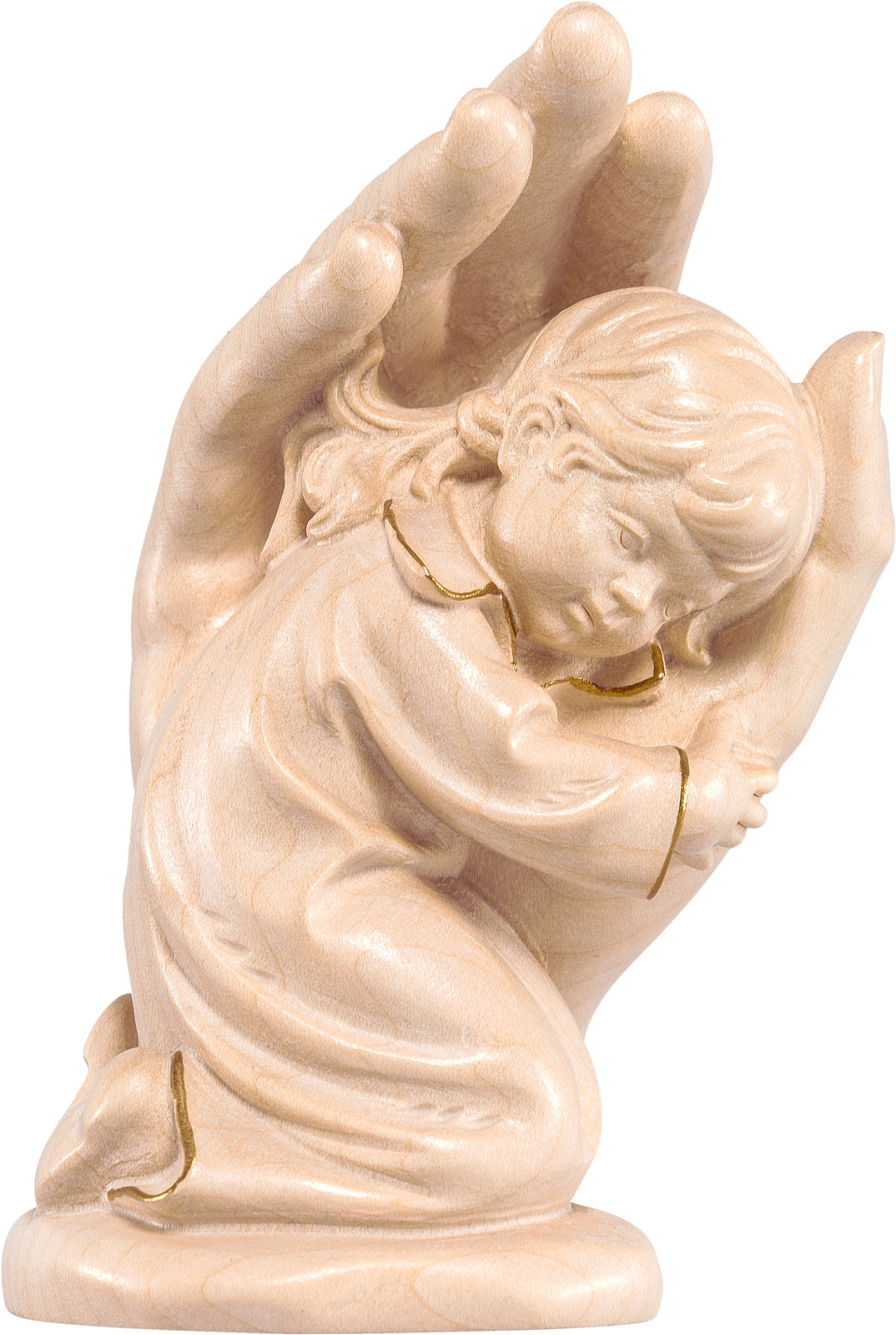 Schützende Hand stehend mit Mädchen