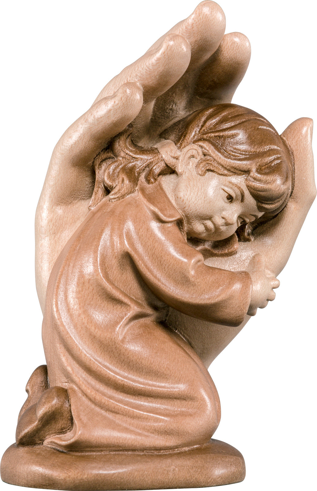 Schützende Hand stehend mit Mädchen