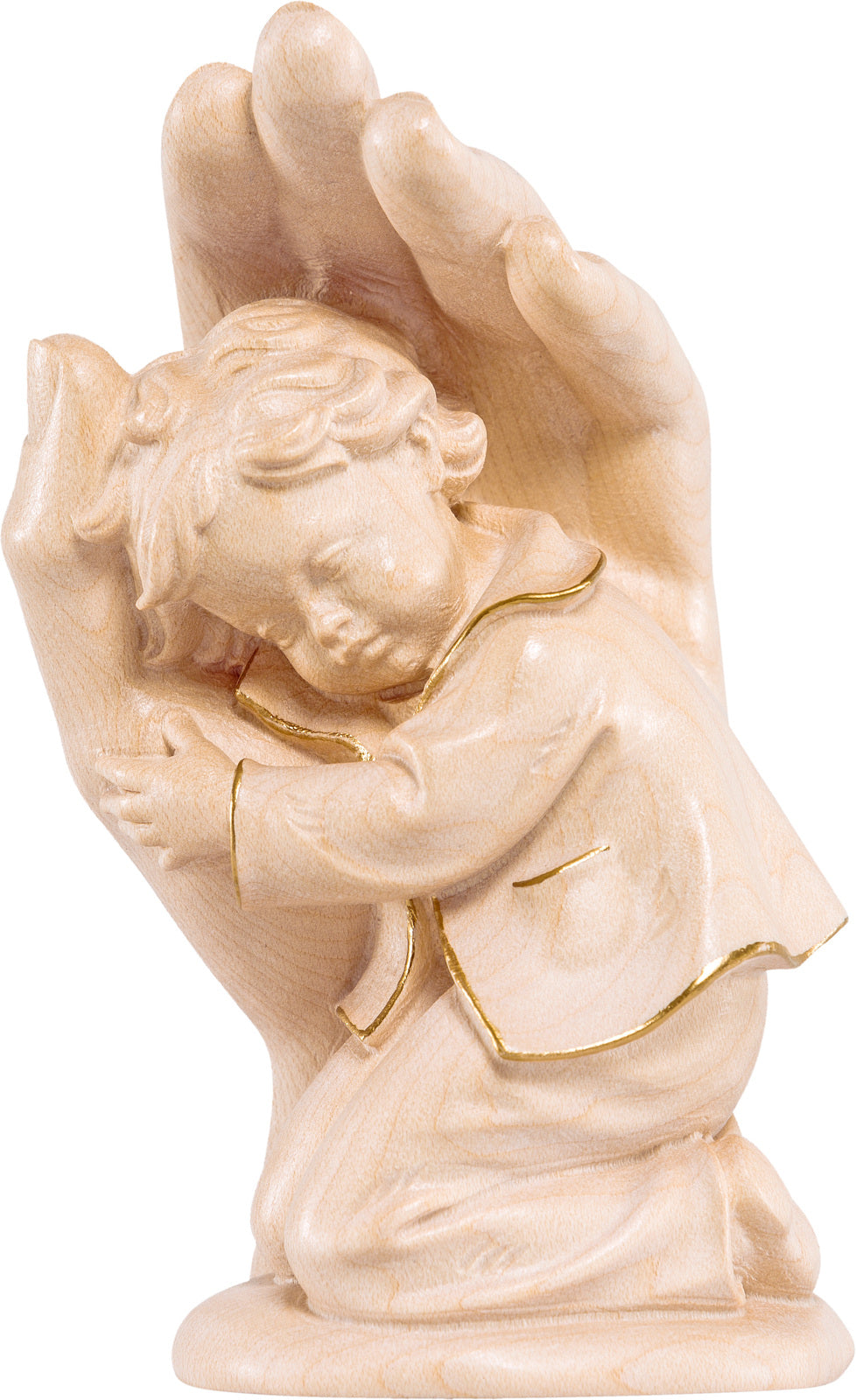 Schützende Hand stehend mit Junge