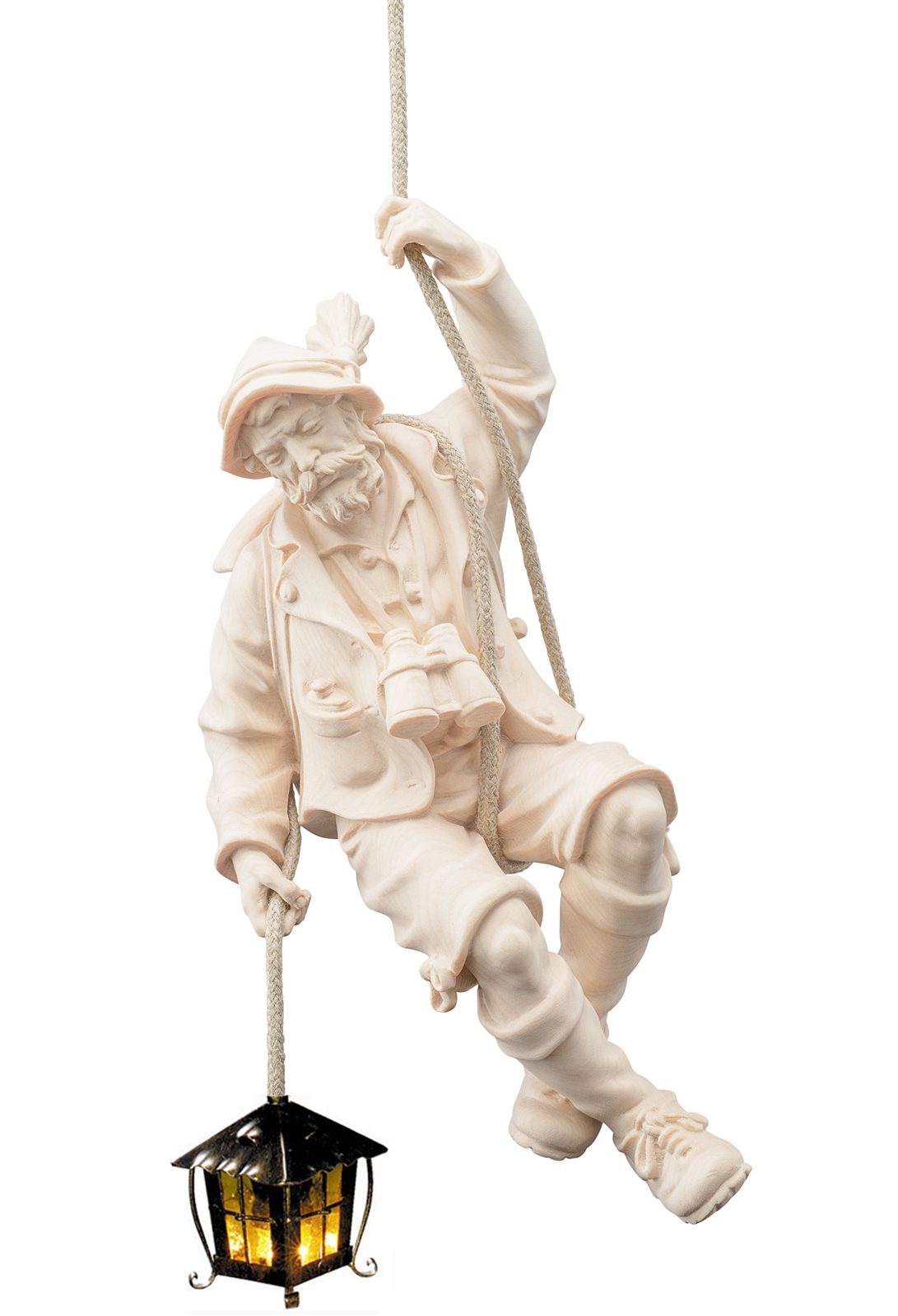 Abseiler mit Laterne