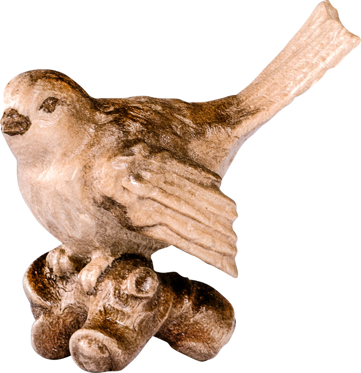 Vogel auf Ast gelb