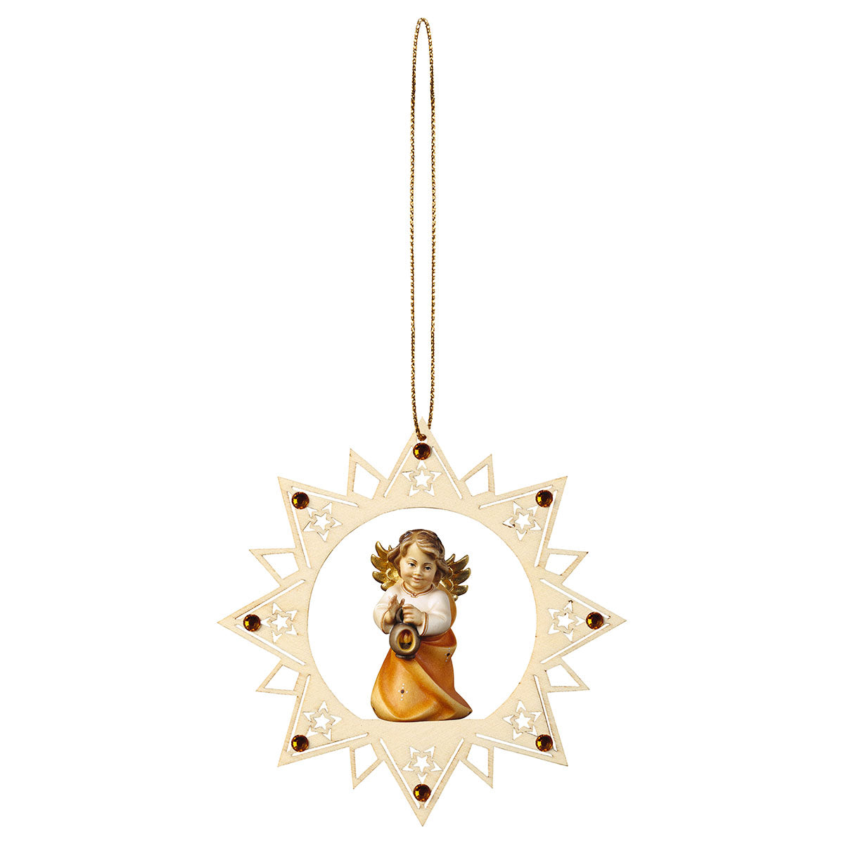 Herzengel mit Laterne Sternchen Stern Crystal