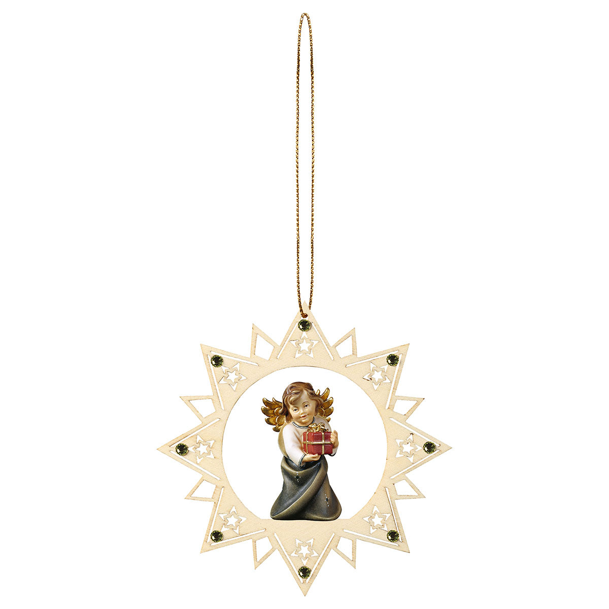 Herzengel mit Geschenk Sternchen Stern Crystal