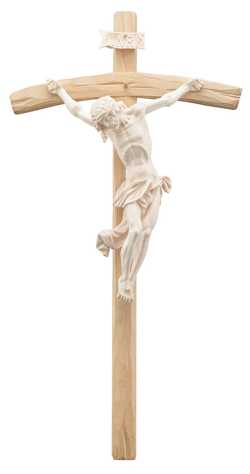 Christus barock mit gebogenem Kreuz