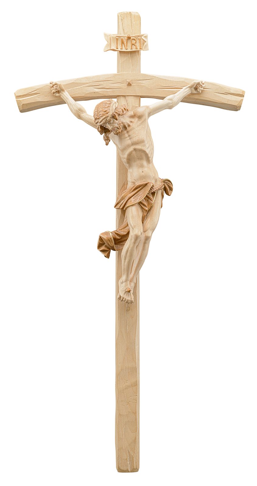 Christus barock mit gebogenem Kreuz