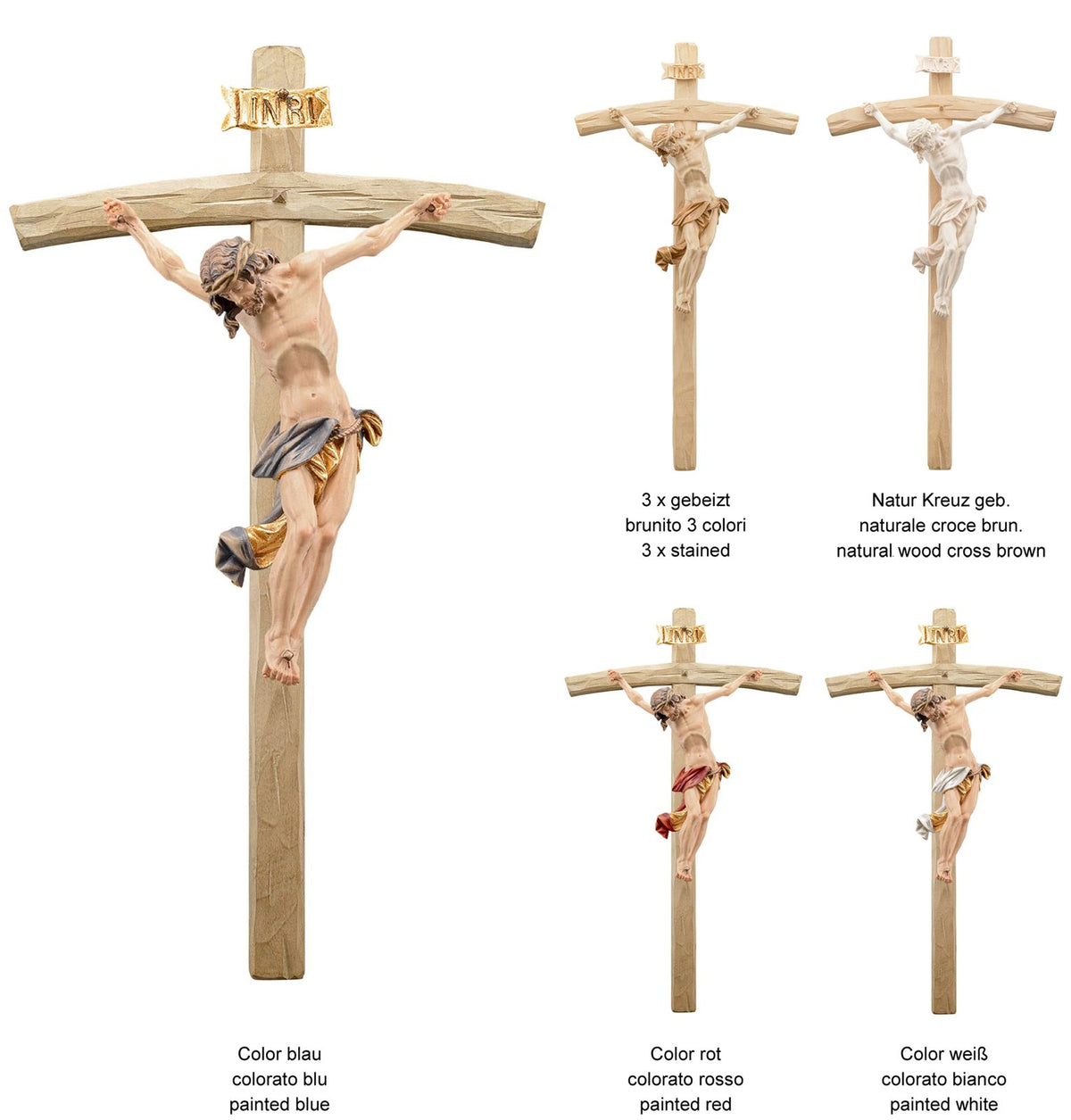 Christus barock mit gebogenem Kreuz