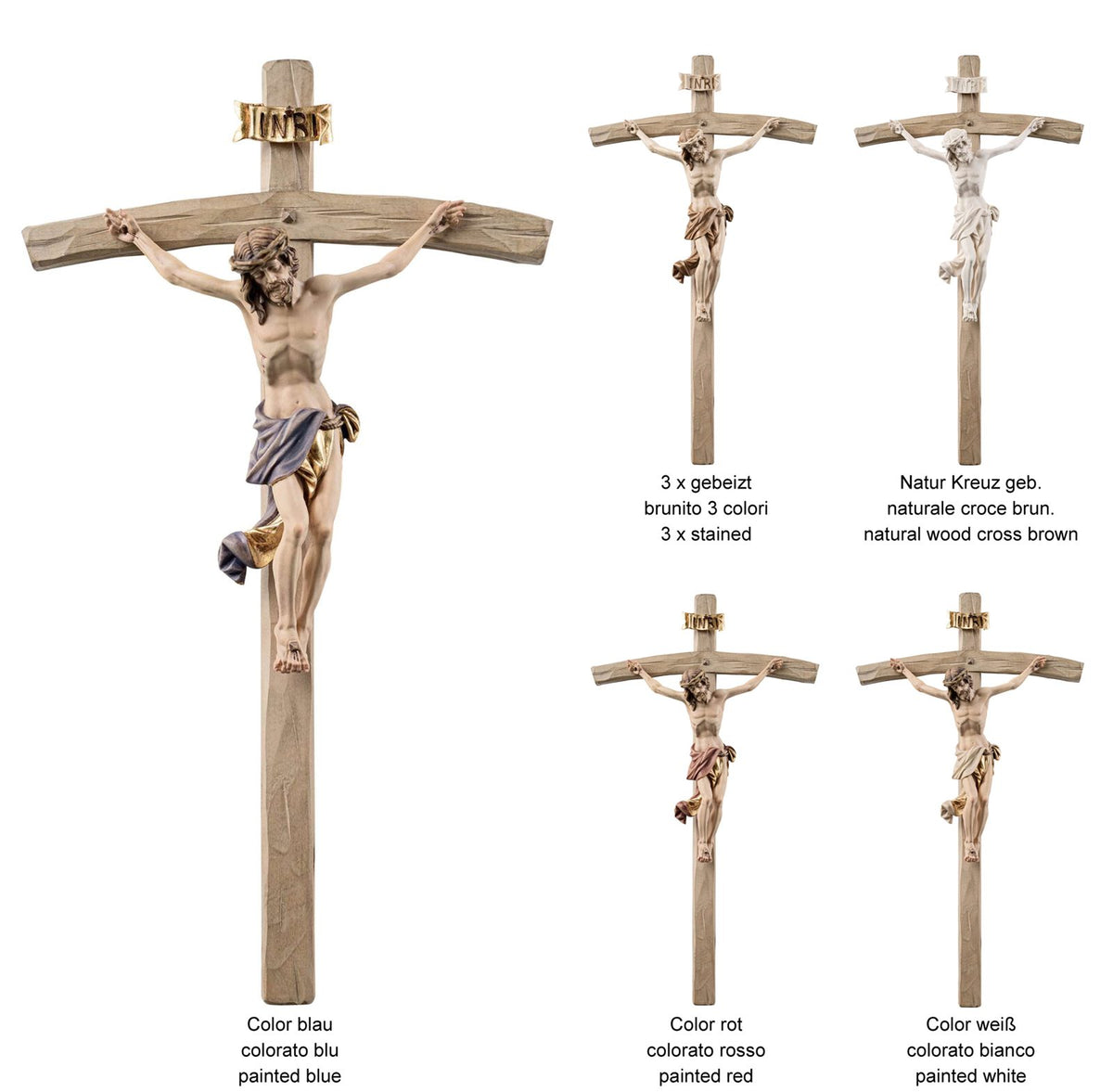 Christus Benedikt mit Kreuz gebogen