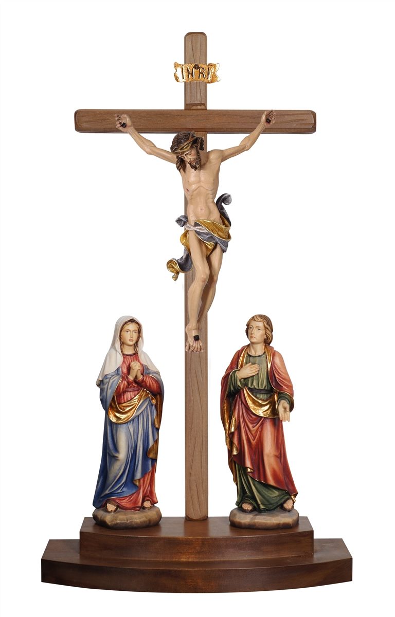 Kreuzigungsgruppe Leonardo auf Stehbalken
