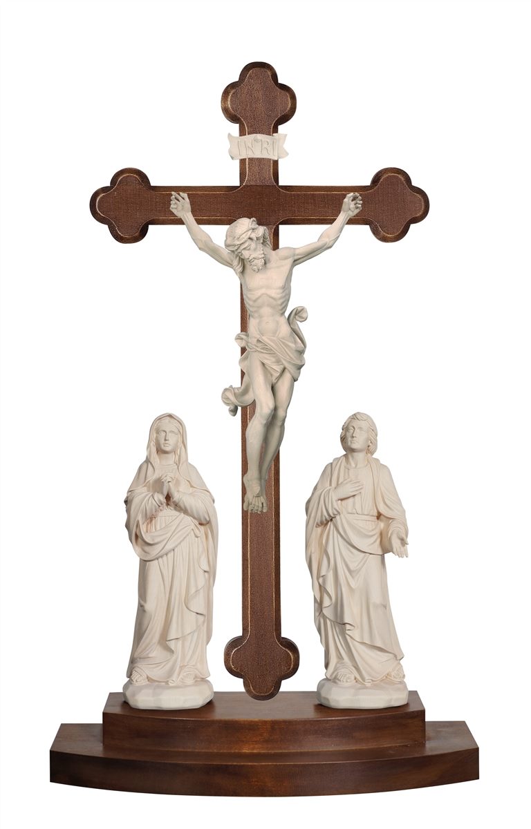 Kreuzigungsgruppe Leonardo Stehbalken Barock