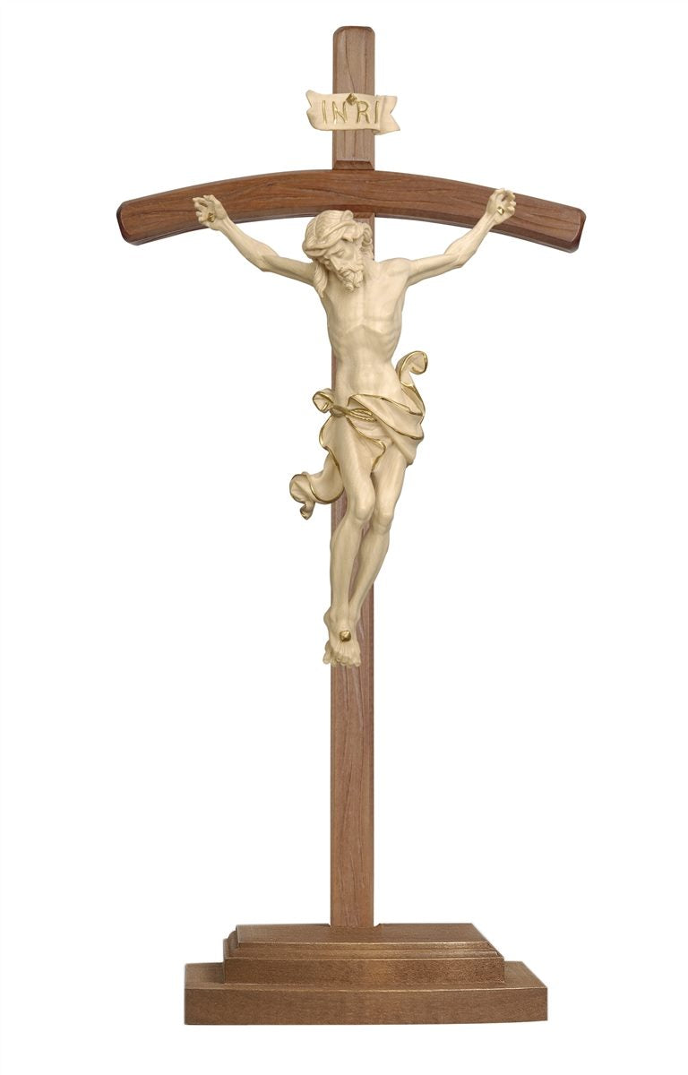 Christus Leonardo Stehkreuz gebogen