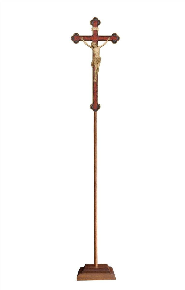 Prozessionskreuz Siena Balk.echtgold Barock