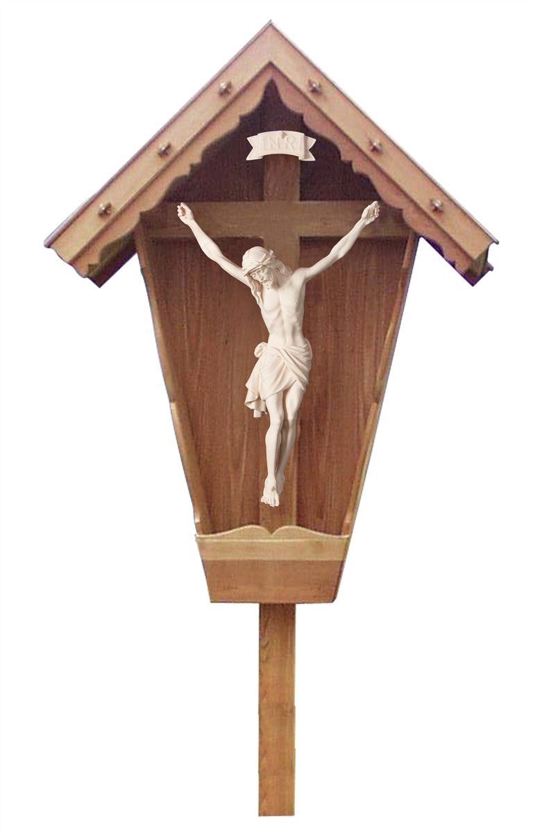 Christus Siena auf Feldkreuz Lärche Natur