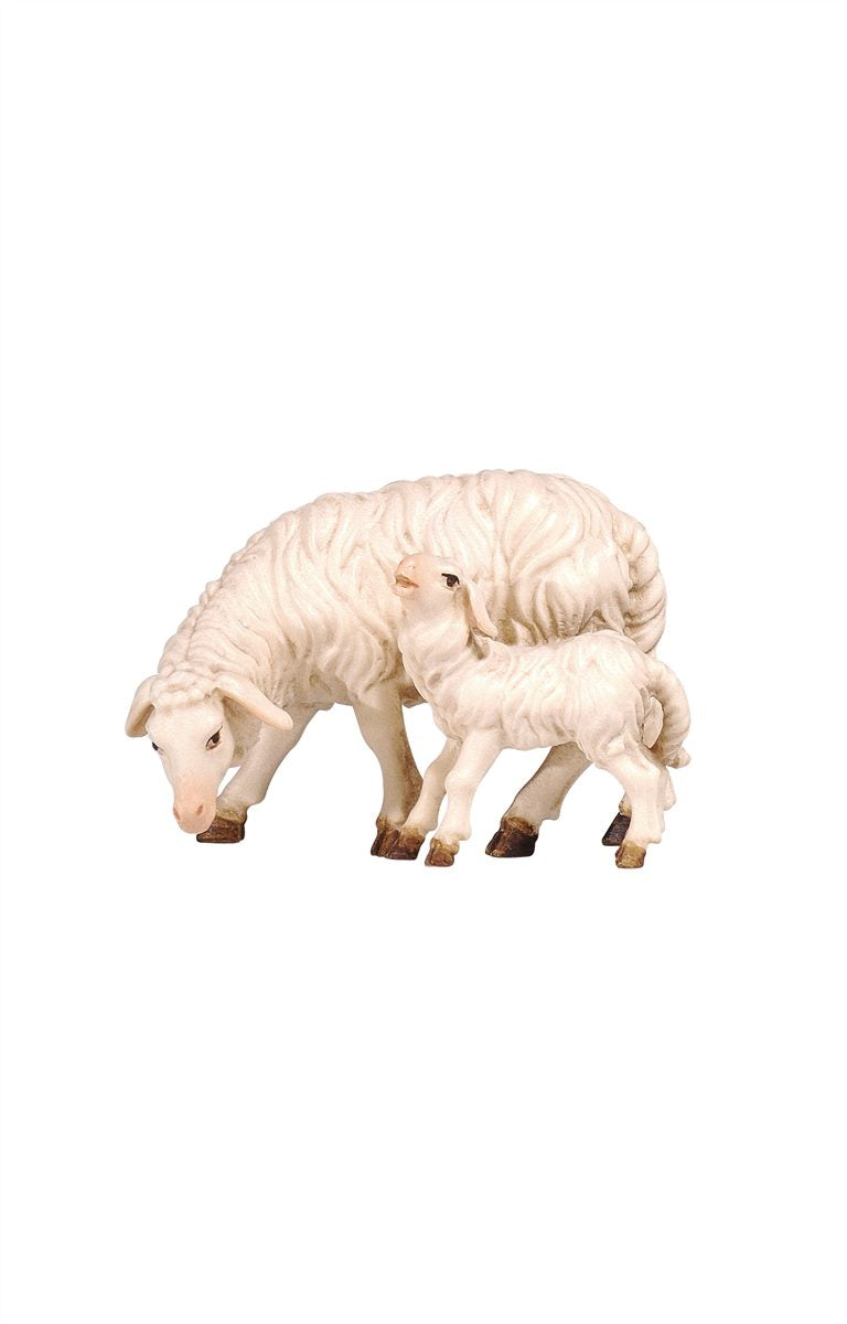 RA Schaf äsend mit Lamm