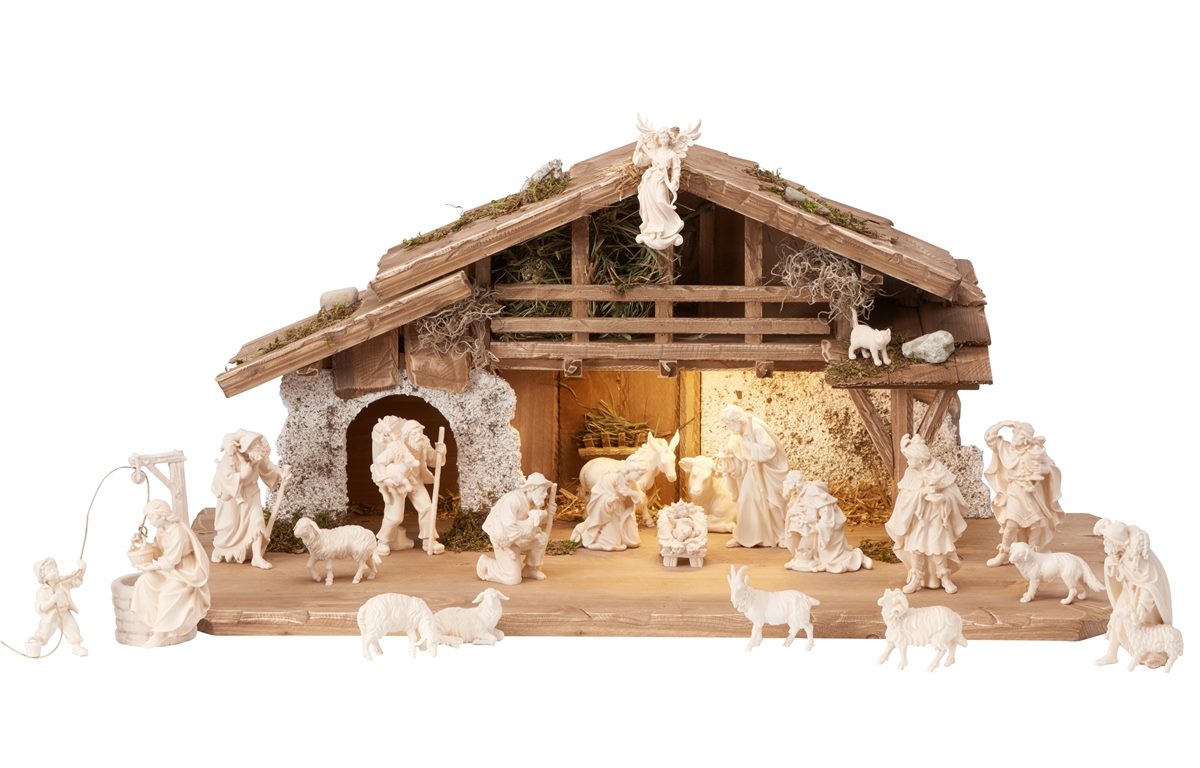 RA Set 25 teilig - Alpenstall mit Beleuchtung
