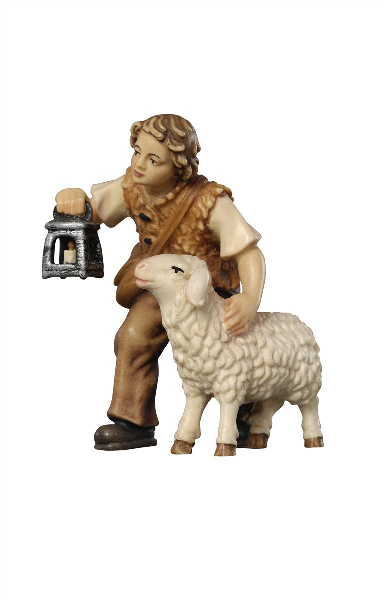 RA Hirtenbub Schaf und Laterne
