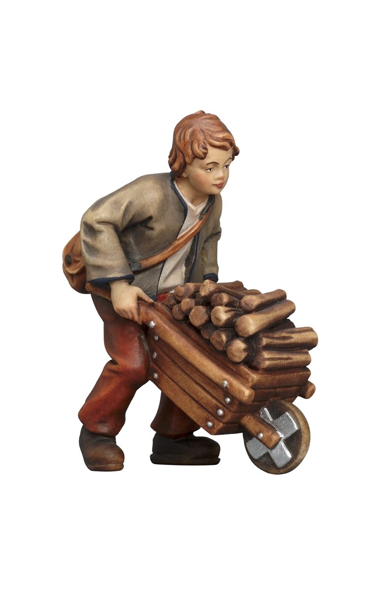 KO Bub mit Holzkarren